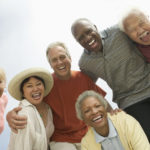 Diverse group of happy, healthy seniors